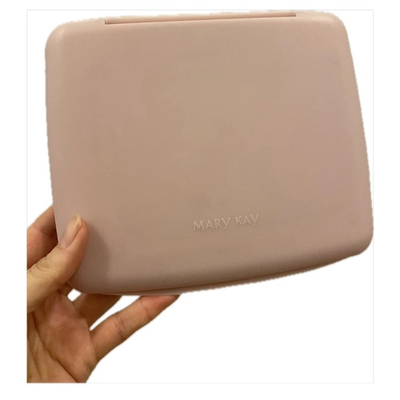 MARY KAY Mirror Light Pink Compact Travel Makeup Foldable Into Case - Picture 12 of 13